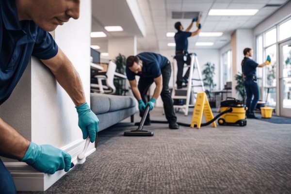Floor cleaning services ras al khaimah - polishing and scrubbing